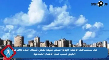 هل ستتساقط الأمطار اليوم؟ سحب كثيفة تغطي شمال البلاد والقاهرة الكبرى حسب صور الأقمار الصناعية